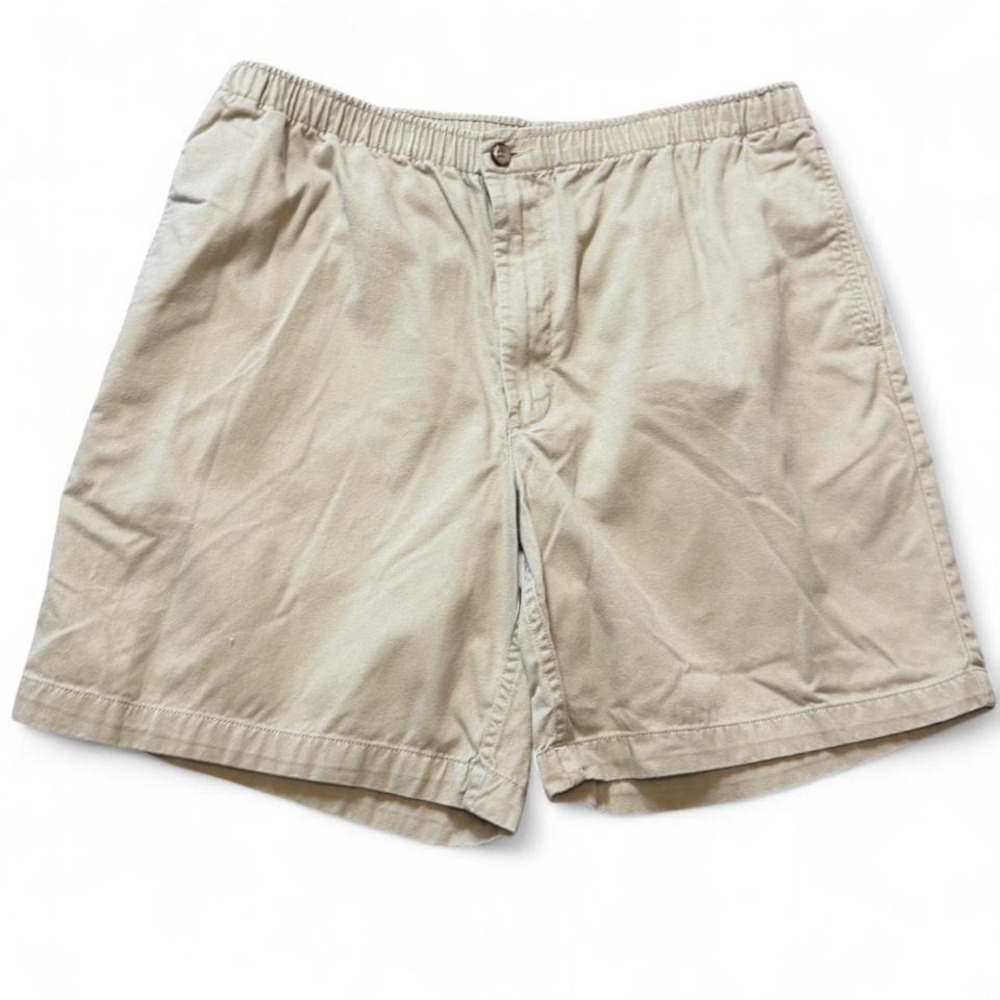 Vintage 90s Hunt‎ Club Elastic Waist Khaki Shorts, Men's Size M